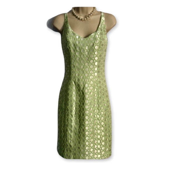 ISABEL ARDEE Mint Green Cocktail Party Dress ~ Like New! - Picture 7 of 7